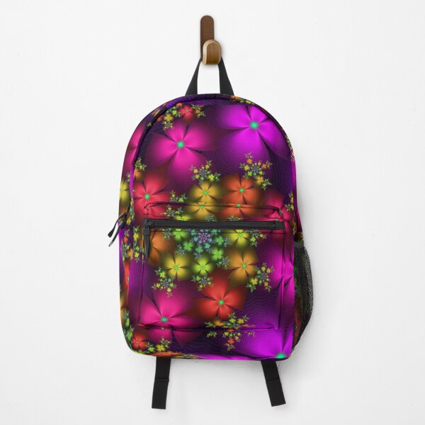 Item preview, Fractal Floral Pattern Vibrant Pink Orange Art designed and sold by pinkal.