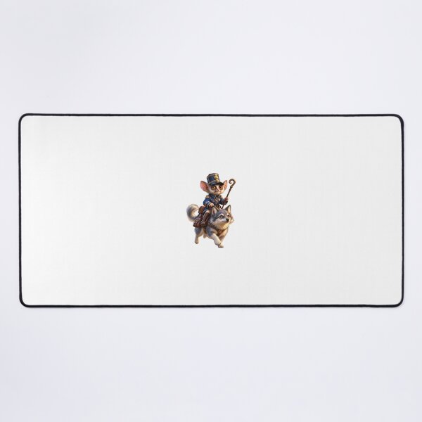 Item preview, Cute Mouse Soldier Riding Wolf – Funny Fantasy Adventure designed and sold by Brandady.