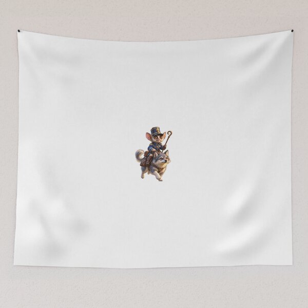 Item preview, Cute Mouse Soldier Riding Wolf – Funny Fantasy Adventure designed and sold by Brandady.
