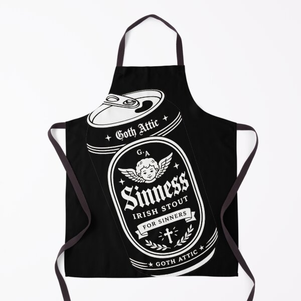 Item preview, Sinners Irish Stout | Gothic Beer Can Illustration | Vintage Tattoo Style | Goth Attic designed and sold by gothattic.