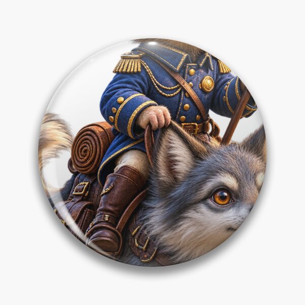 Item preview, Cute Mouse Soldier Riding Wolf – Funny Fantasy Adventure designed and sold by Brandady.