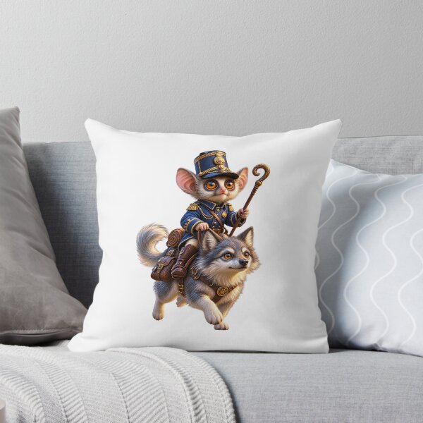 Item preview, Cute Mouse Soldier Riding Wolf – Funny Fantasy Adventure designed and sold by Brandady.
