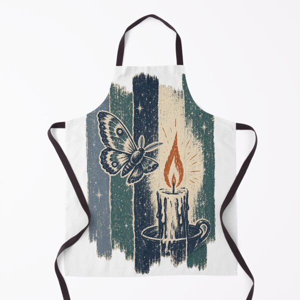 Item preview, Moth at the Candle Flame Witchcore Art designed and sold by VisualArtsOasis.