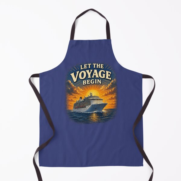 Item preview, Let The Voyage Begin – Cruise Ship Sunset Travel Design designed and sold by Alpine-Ink.