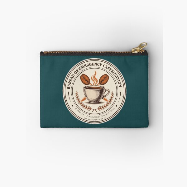 Item preview, Bureau of Emergency Caffeination - Funny Coffee Lover Badge designed and sold by HeeShirt.
