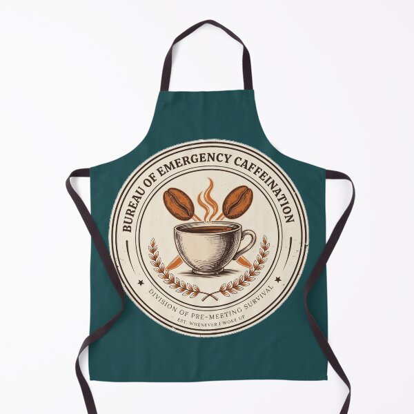 Item preview, Bureau of Emergency Caffeination - Funny Coffee Lover Badge designed and sold by HeeShirt.