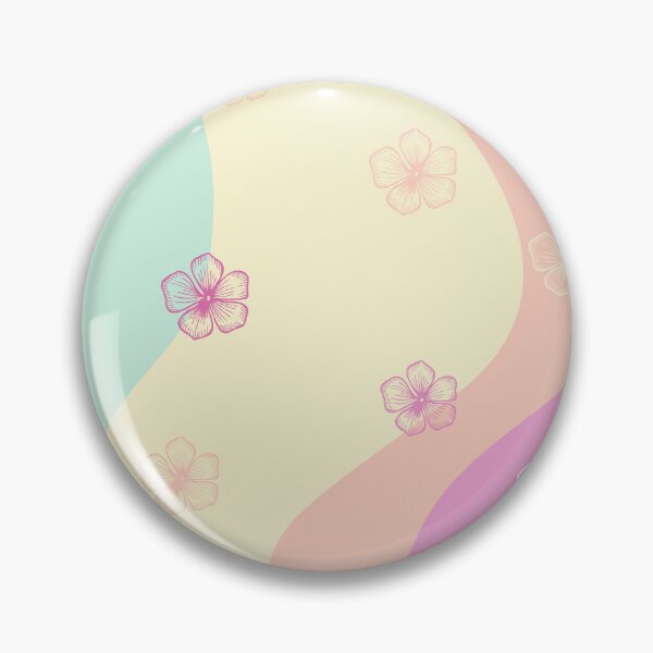 Item preview, Pastel Floral Wavy Pattern – Colorful Retro Flower Design designed and sold by alaa9898.