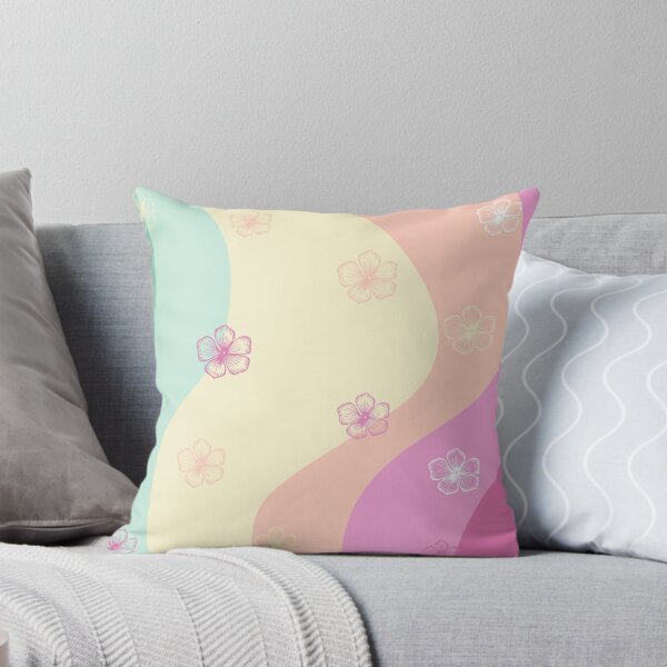 Item preview, Pastel Floral Wavy Pattern – Colorful Retro Flower Design designed and sold by alaa9898.