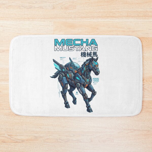 Item preview, Mustang Mecha Model-MM01 — Futuristic Robot Horse Design Tee v2 designed and sold by CornishPixiPony.