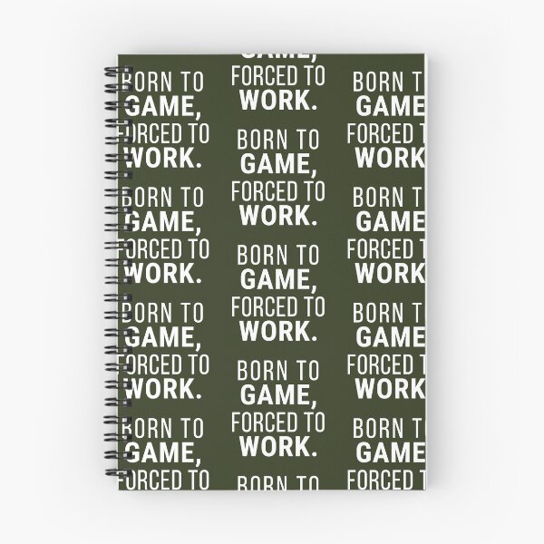 Item preview, Born to Game Forced to Work Dark – Bold Gaming Humor Gift for Dedicated Gamers designed and sold by Hello Hobbies.