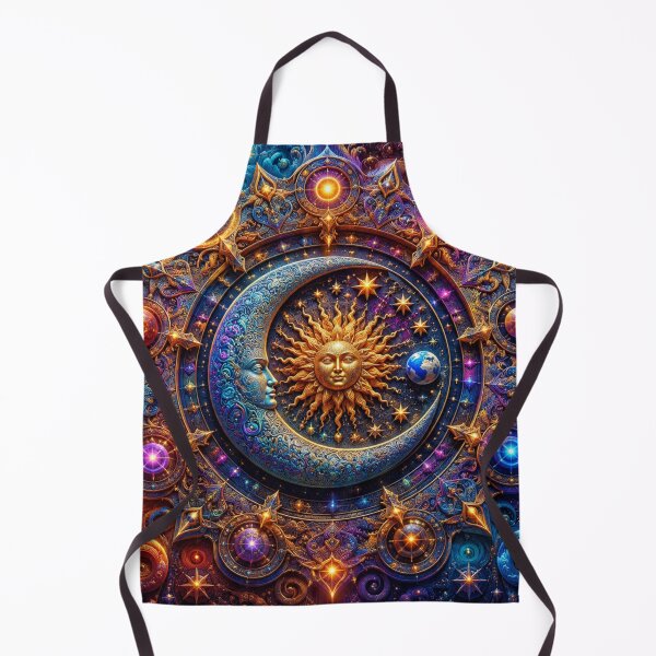 Item preview, Psychedelic Celestial Sun Moon Cosmic Mandala designed and sold by GSizzle1.