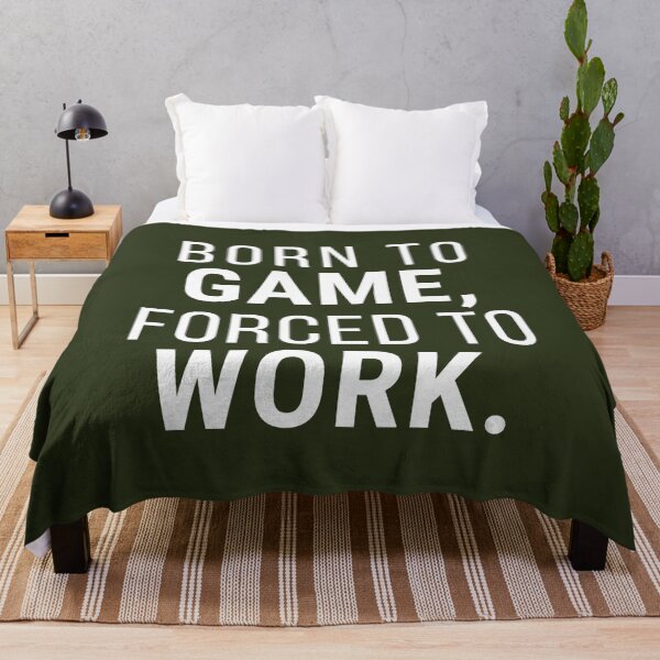 Item preview, Born to Game Forced to Work Dark – Bold Gaming Humor Gift for Dedicated Gamers designed and sold by Hello Hobbies.