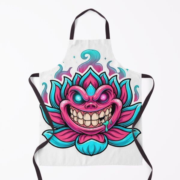 Item preview, Evil Lotus Monster Neon Grinning Flower designed and sold by TeeDesignMaster.