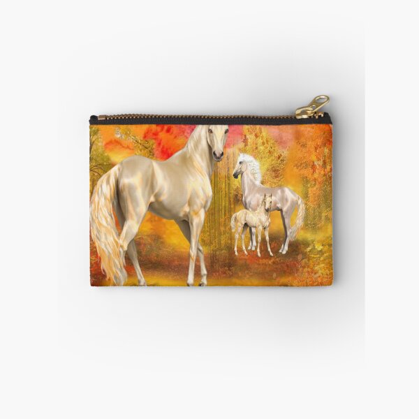 Item preview, Majestic Horse Family in Autumn Landscape designed and sold by Patricia Brown.
