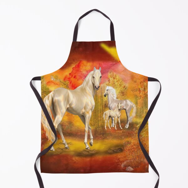 Item preview, Majestic Horse Family in Autumn Landscape designed and sold by Patricia Brown.