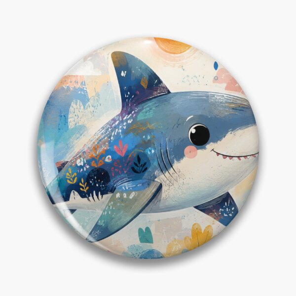 Item preview, Cute Shark Artwork designed and sold by FeelTheDrawing.