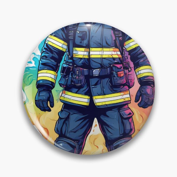 Item preview, Firefighter in a colorful paint splatter design designed and sold by Mianku | Für das Leben.