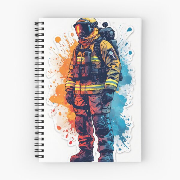 Item preview, Courageous hero fighting fire and floods designed and sold by Mianku | Für das Leben.