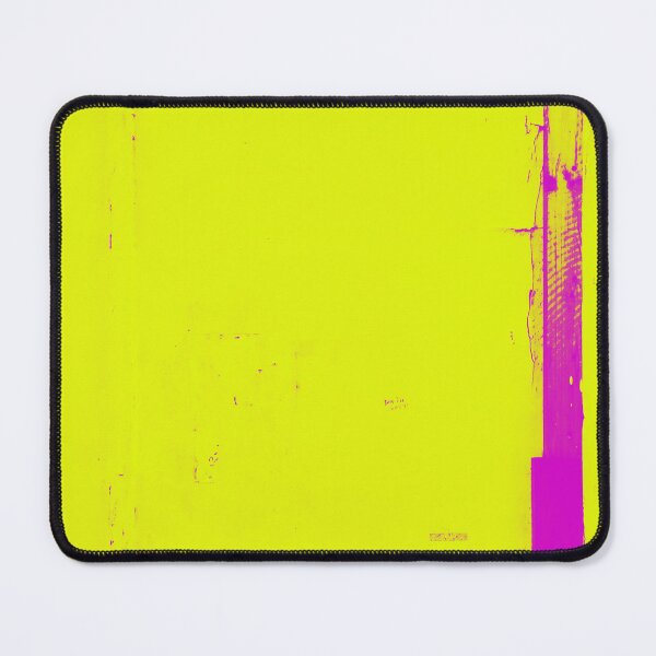 Item preview, Distressed pink line against yellow background designed and sold by chibberdyviews.