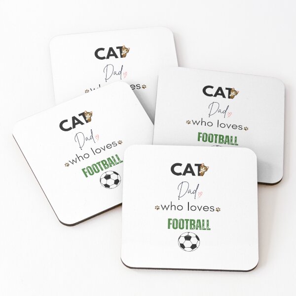 Item preview, Cat Dad Who Loves Football designed and sold by PawFitt.