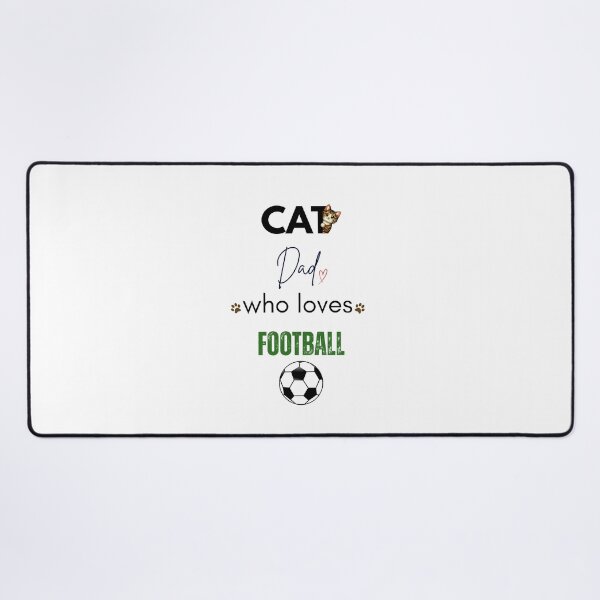 Item preview, Cat Dad Who Loves Football designed and sold by PawFitt.