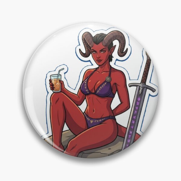 Item preview, Tiefling paladin with greatsword bikini and lounging designed and sold by Prestons Corner.