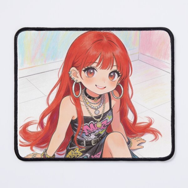 Item preview, Cute Harajuku Anime Girl with Starry Eyes and Sneakers designed and sold by unboxedbyJuls.