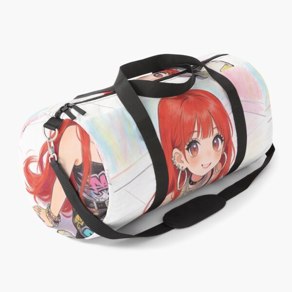 Item preview, Cute Harajuku Anime Girl with Starry Eyes and Sneakers designed and sold by unboxedbyJuls.