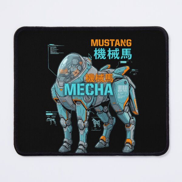 Item preview, Mustang Mecha Model-MM01 — Futuristic Robot Horse Design Tee v3 designed and sold by CornishPixiPony.