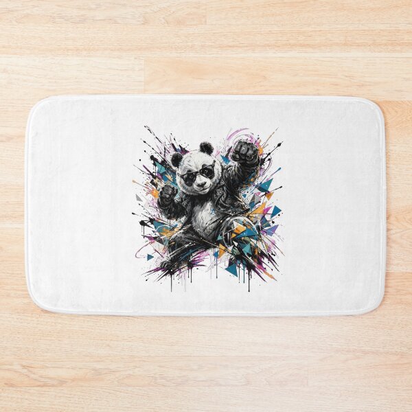 Item preview,  Fighting Panda - Cool Panda in Leather Jacket With Sunglasses - Punk Streetwear Art designed and sold by ExpressoJungle.