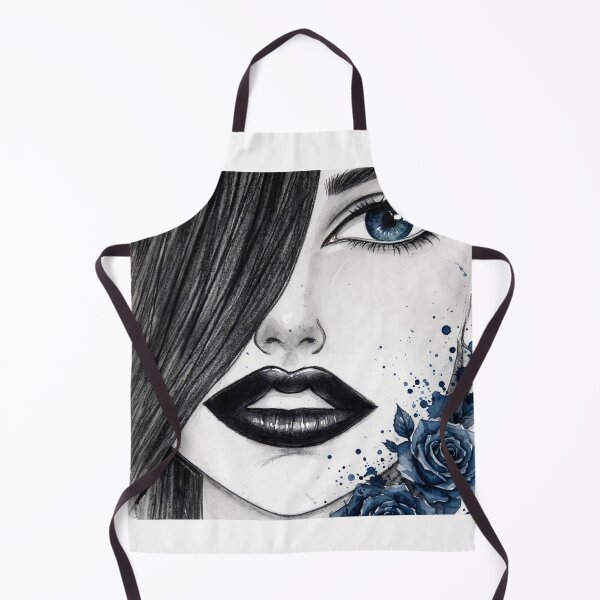 Item preview, Sapphire Eye - Dark Blue Rose Gothic Portrait designed and sold by MAISON SYLVIE.