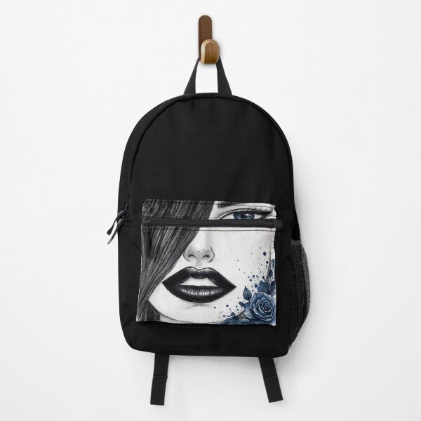 Item preview, Sapphire Eye - Dark Blue Rose Gothic Portrait designed and sold by MAISON SYLVIE.