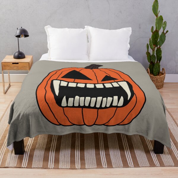 Item preview, Scary Jack O Lantern Face Halloween Pumpkin with Fangs designed and sold by YggOutfitters.