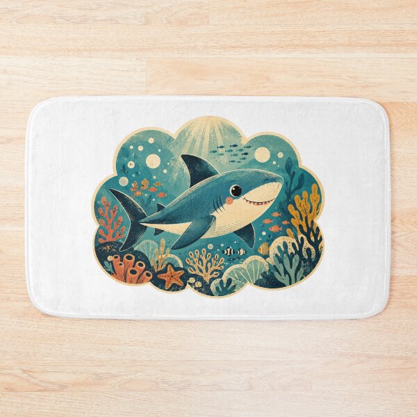 Item preview, Cute Shark Artwork designed and sold by FeelTheDrawing.