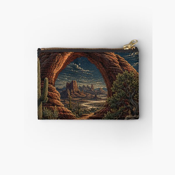 Item preview, Desert Arch Under the Moon – Vintage Southwest Landscape designed and sold by TeeVibeHaus.