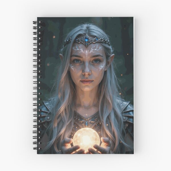Item preview, Enchanting Elf Woman Holding a Glowing Orb designed and sold by NicolasSoto.