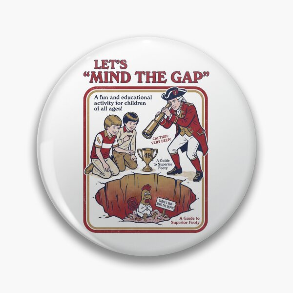 Item preview, Let's mind the gap Football Soccer vintage retro 70s designed and sold by Red-since-1892.