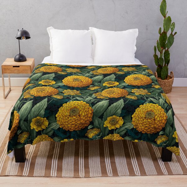 Item preview, Bold Zinnia Floral - Hawaiian Flower Pattern - Housewarming Gift Ideas designed and sold by RoyalStarsPatts.