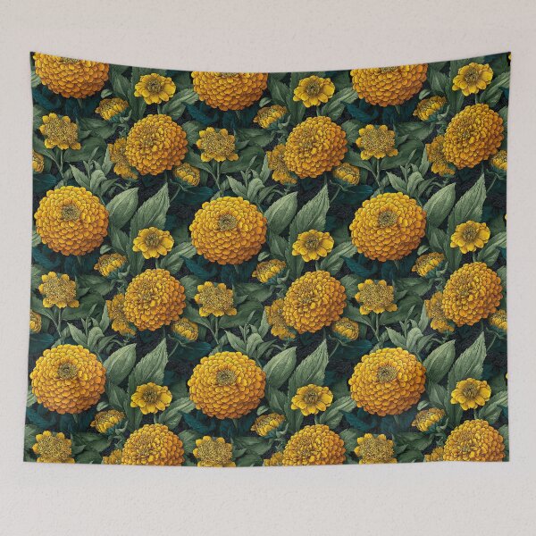 Item preview, Bold Zinnia Floral - Hawaiian Flower Pattern - Housewarming Gift Ideas designed and sold by RoyalStarsPatts.