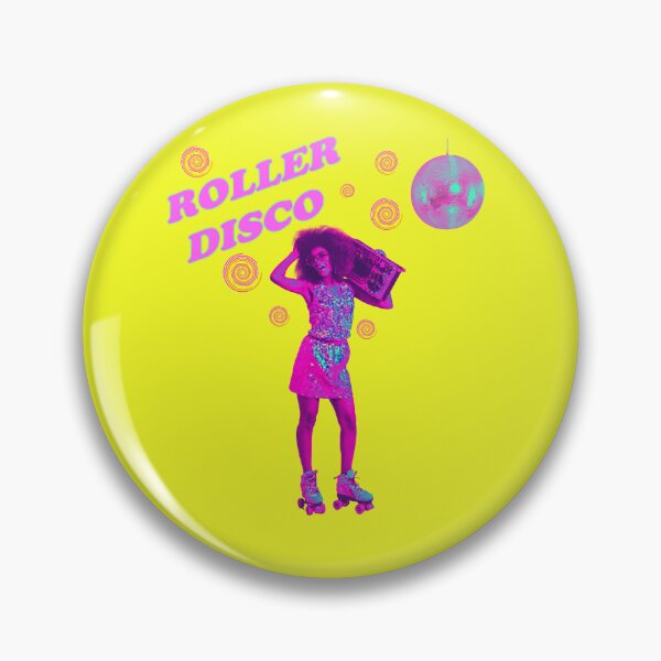 Item preview, Retro Roller Disco Girl 80s 90s Neon Aesthetic designed and sold by ZJDesignsArt.