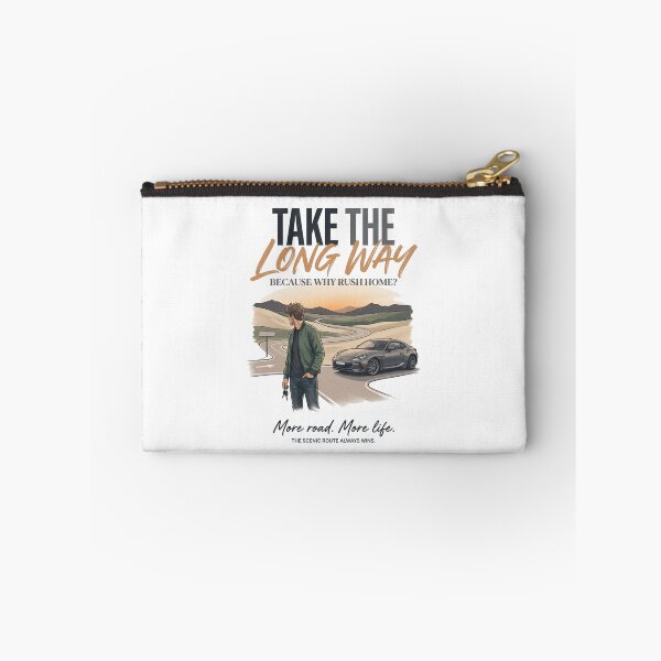 Item preview, Take the Long Way. | Premium Car Enthusiast Streetwear | Automotive Lifestyle Graphic Tee designed and sold by SAJ Design Studio.