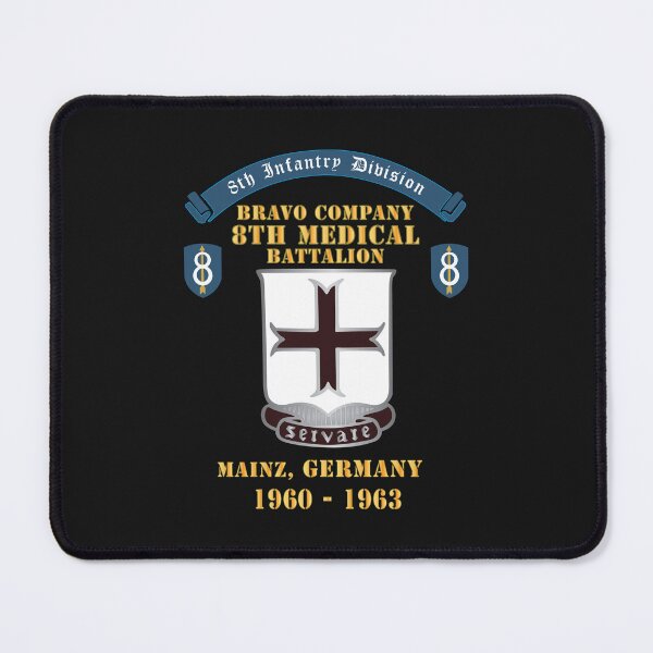 Item preview, Bravo Company - 8th Medical Battalion, 8th Infantry Division Scroll - Mainz Germany - Cold War Vet - 1960 - 1963 designed and sold by Military Insignia Products.