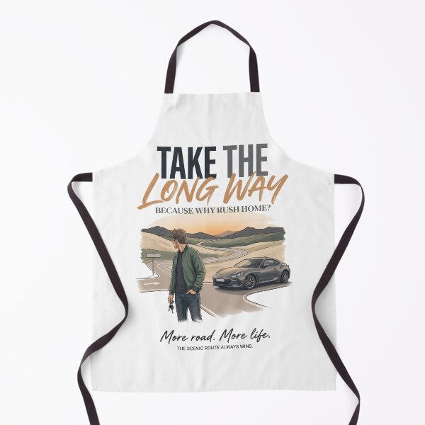 Item preview, Take the Long Way. | Premium Car Enthusiast Streetwear | Automotive Lifestyle Graphic Tee designed and sold by SAJ Design Studio.