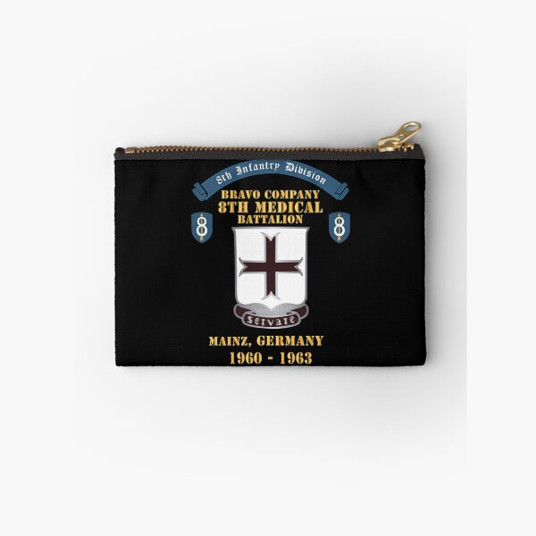 Item preview, Bravo Company - 8th Medical Battalion, 8th Infantry Division Scroll -  Mainz Germany - Cold War Vet - 1960 - 1963 designed and sold by Military Insignia Products.