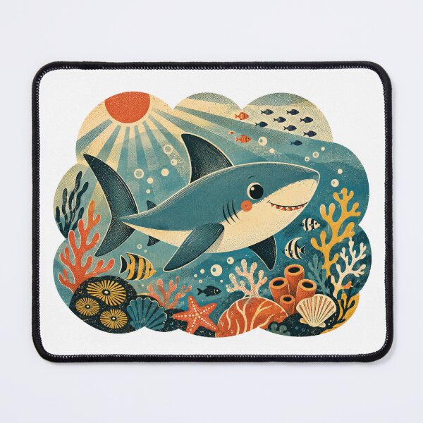 Item preview, Cute Shark Artwork designed and sold by FeelTheDrawing.
