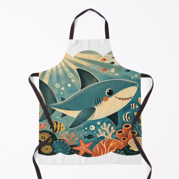 Item preview, Cute Shark Artwork designed and sold by FeelTheDrawing.
