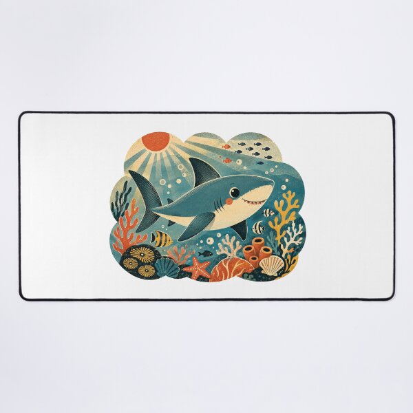 Item preview, Cute Shark Artwork designed and sold by FeelTheDrawing.