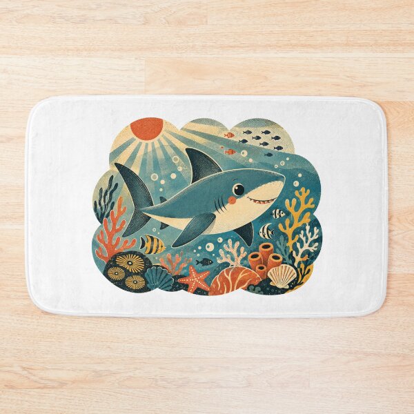Item preview, Cute Shark Artwork designed and sold by FeelTheDrawing.