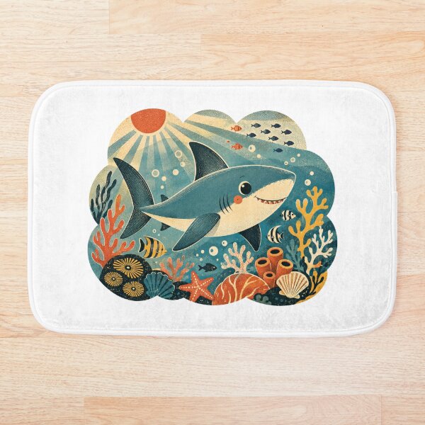 Item preview, Cute Shark Artwork designed and sold by FeelTheDrawing.