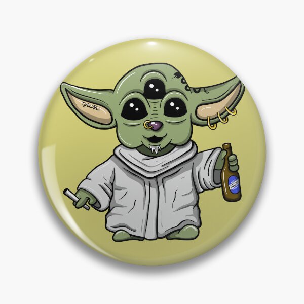 Item preview, Grogu Punk – Galactic Rebel Cartoon designed and sold by nacho1988.